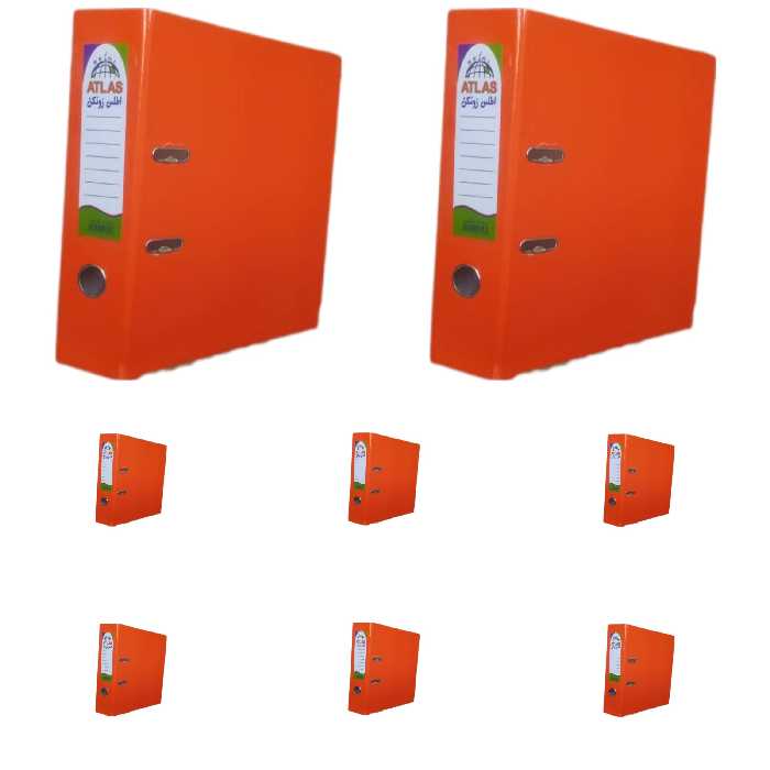 زونکنA4 سلفونی لبه فلزی تیگل دار نارنجی ( بسته 8 عددی)