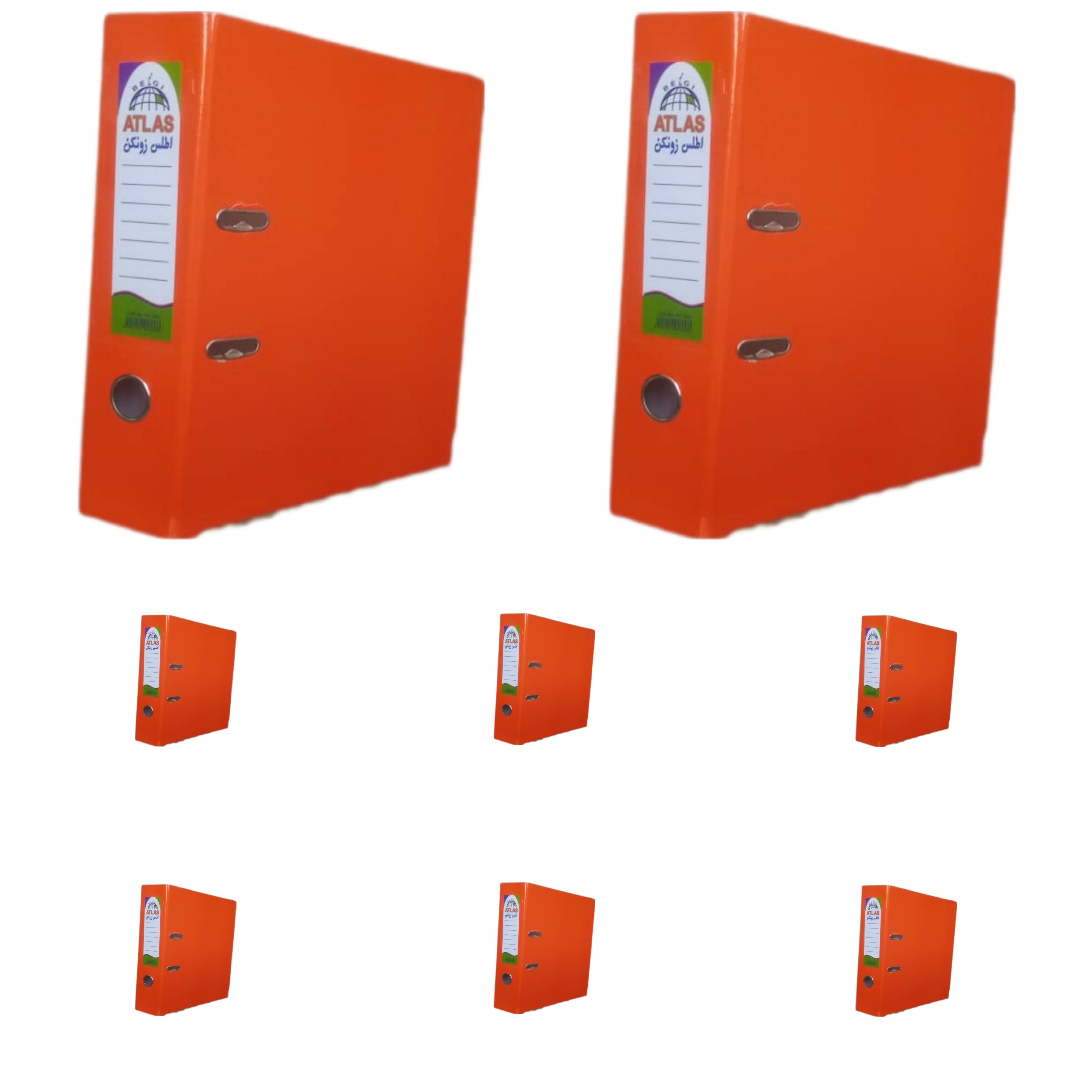 زونکنA4 سلفونی لبه فلزی تیگل دار نارنجی ( بسته 8 عددی)