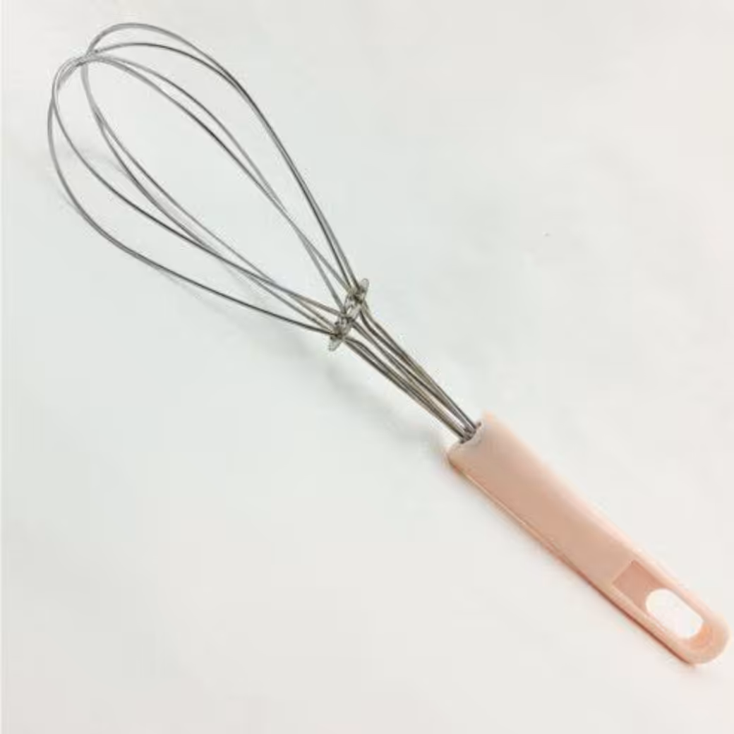 همزن دستی استیل دسته پلاستیکی رنگی 8 پر 