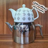 کتری و قوری لوله ای یونیک اصلی شرکتی کتری و قوری یونیک 2 لیتری کف چدن