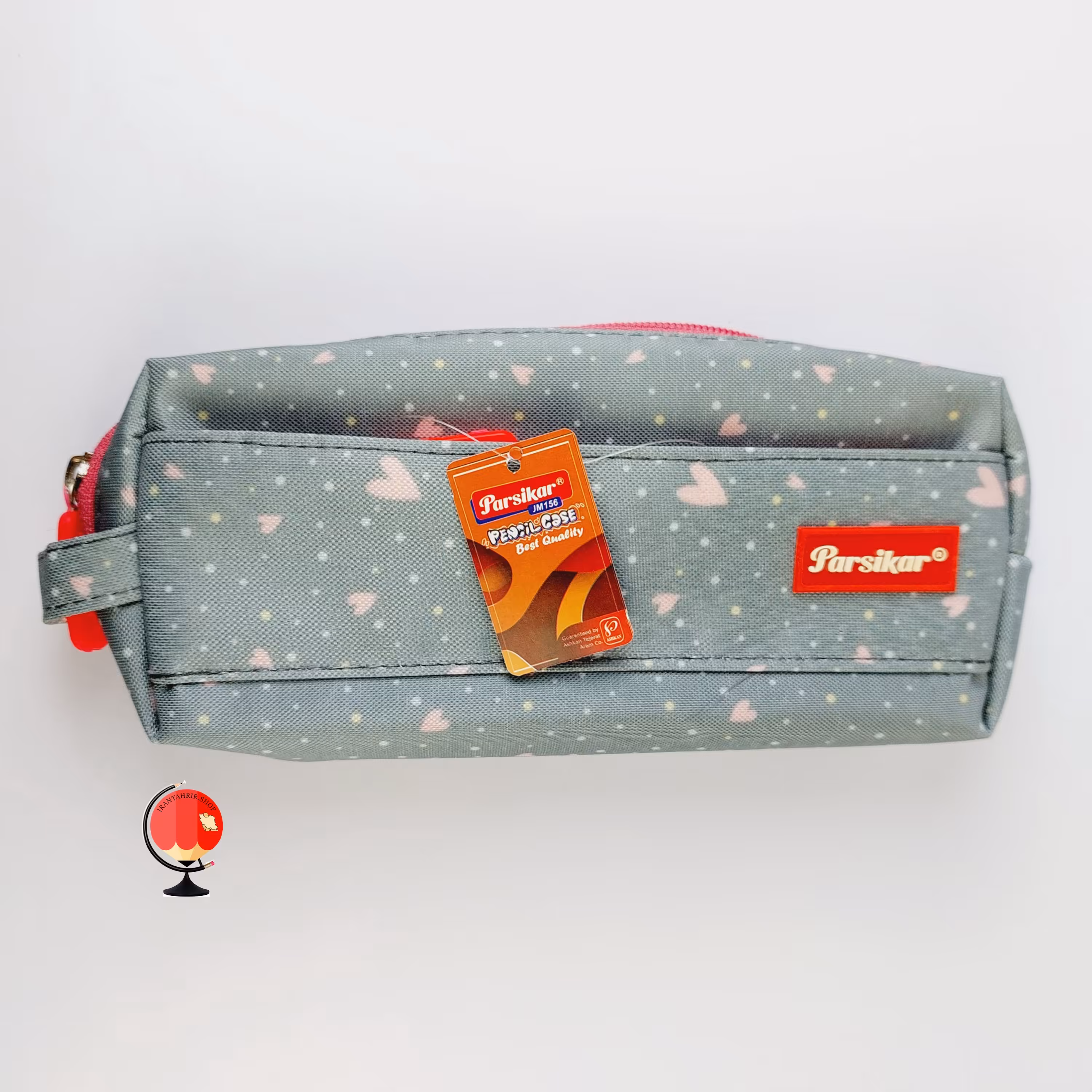 جامدادی پارسیکار  مدل jm153 طرح قلب صورتی سه زیپ کد 2023