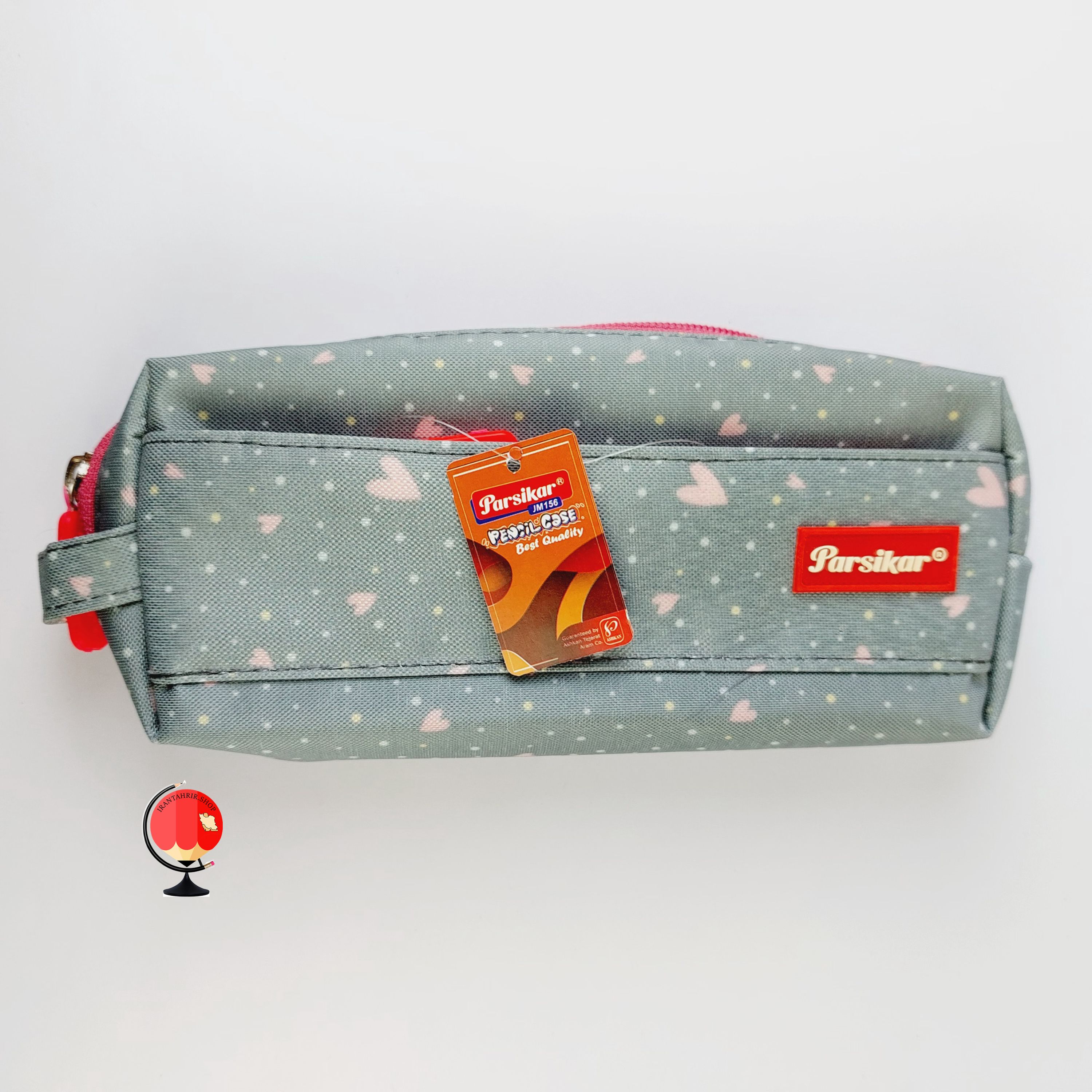 جامدادی پارسیکار  مدل jm153 طرح قلب صورتی سه زیپ کد 2023