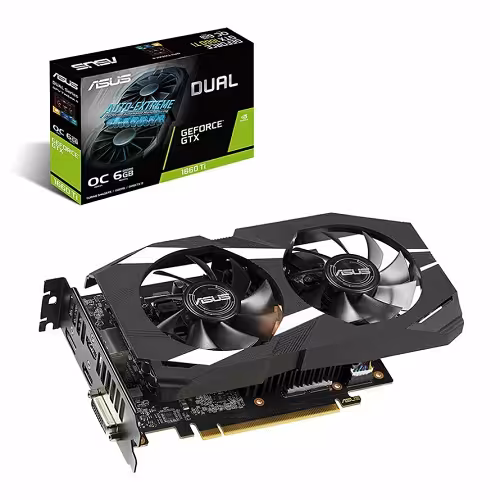 کارت گرافیک Asus مدل DUAL GTX1660TI O6G