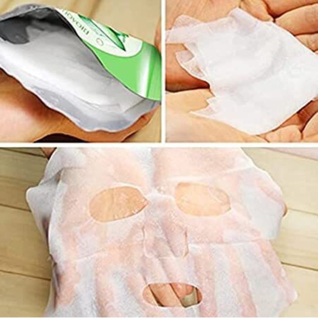 ماسک ورقه ای آلوئه ورا طبیعی بیواکوا 30 گرمی