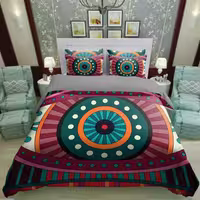 سرویس روتختی 1 نفره تنسل چاپی برندترک لند (Turk Land)  کد rs 513