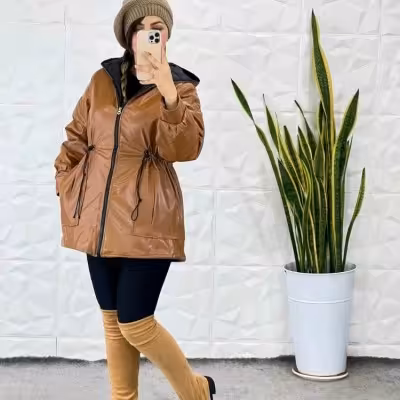 کاپشن چرم ضد آب