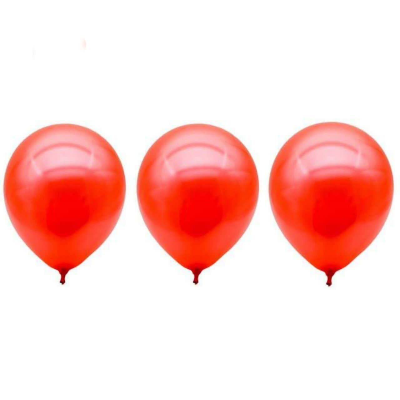 بادکنک قرمز 6 اینچ مجموعه 3 عددی