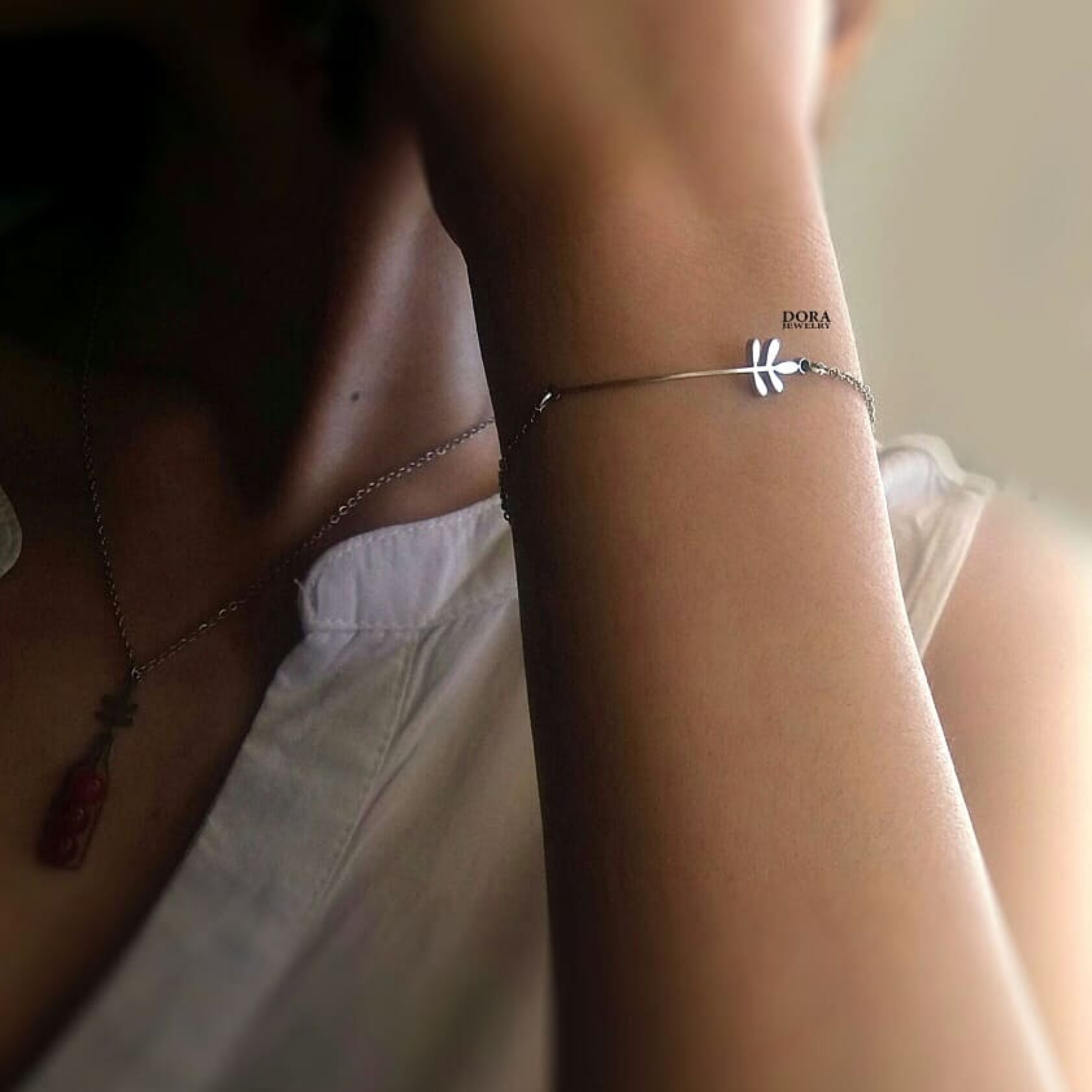 دستبند برگ جنس استیل