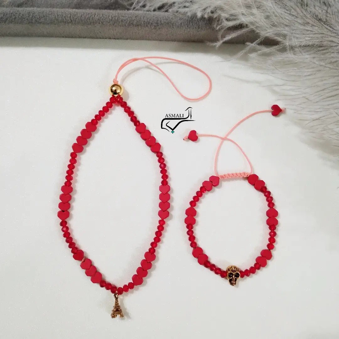 آویز موبایل و دستبند ست