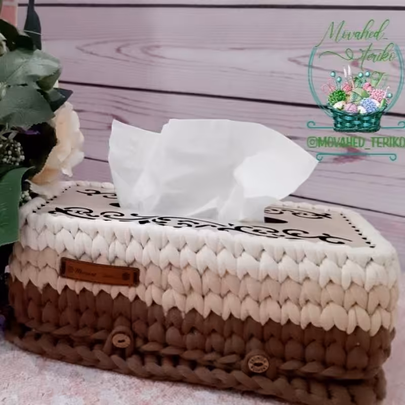 باکس تریکویی دستمال کاغذی  