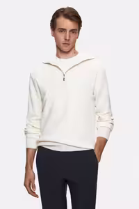 پلیور مردانه SLIM FIT ECRU اورجینال TWN