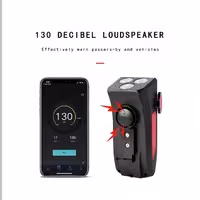 چراغ بوق هولدر موبایل و پاور بانک مخصوص دوچرخه  رنگ قرمز