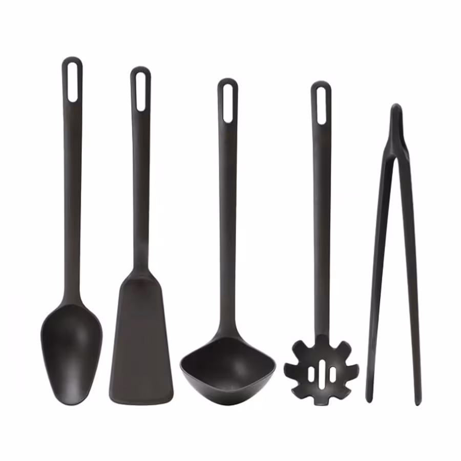 سرویس 5 پارچه کفگیر و ملاقه ایکیا مدل 80435942 مشکی