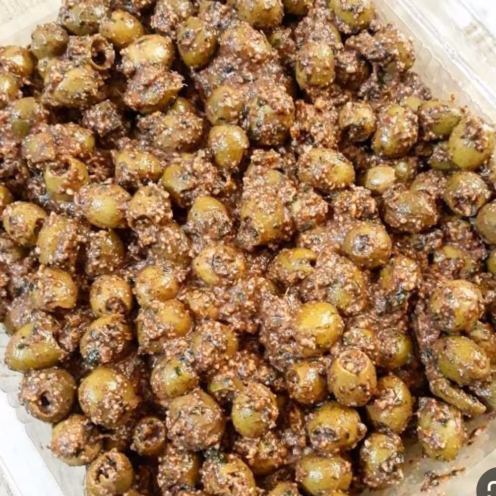 زیتون پرورده خانگی اعلا  نیم کیلویی 