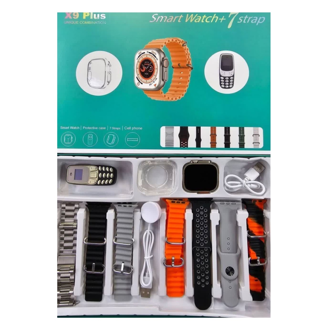 ساعت هوشمند مدل X9 plus به همراه گوشی ساده