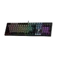 کیبورد باسیم گیمینگ فنتک مدل Atom 104 MK886V2 Gray Blue Switch