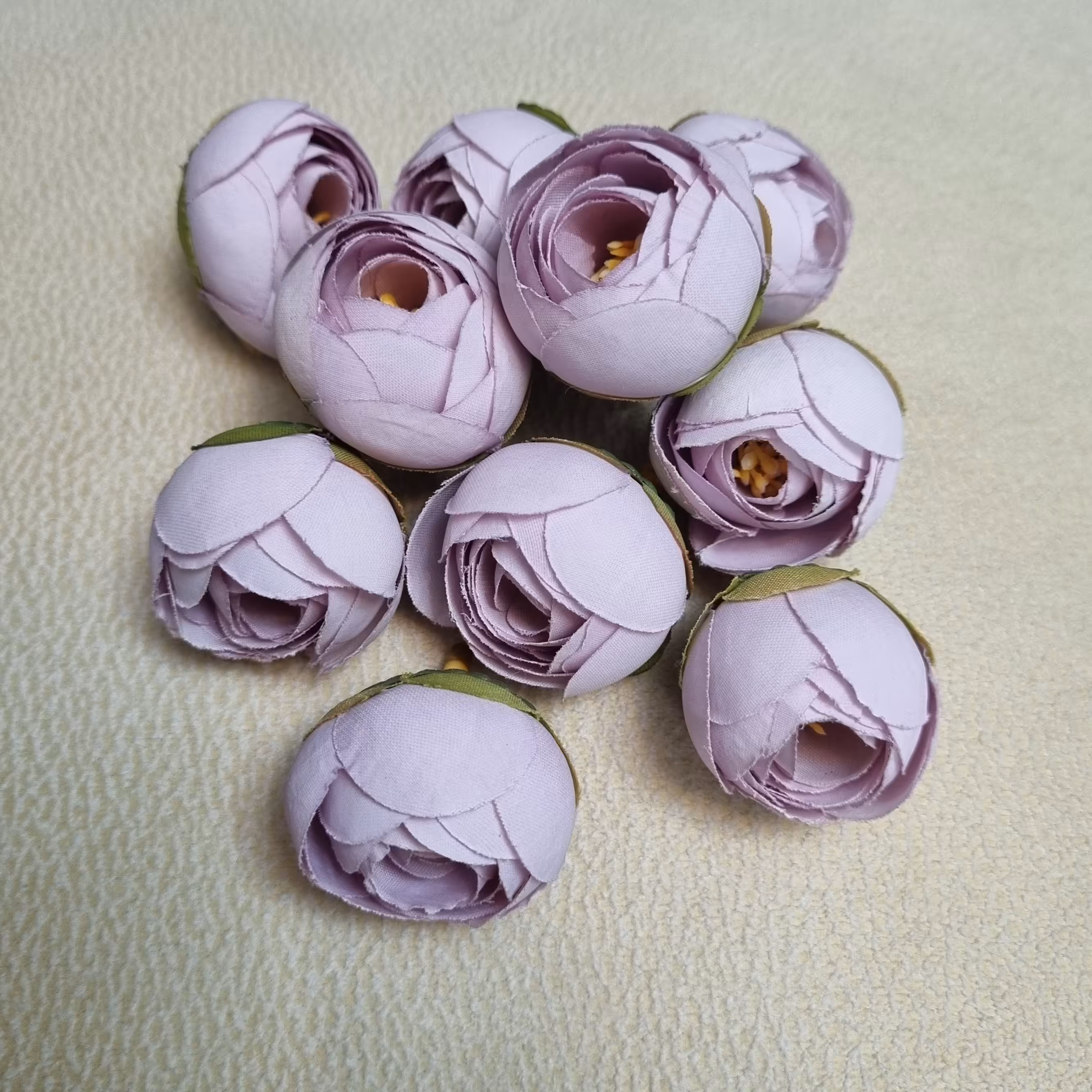 بسته شش عددی سرگل فندقی ریز  رنگ یاسی