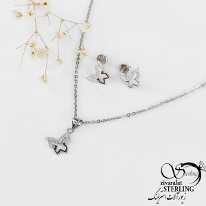 نیمست پروانه با نقره 925 عیار کد 10743