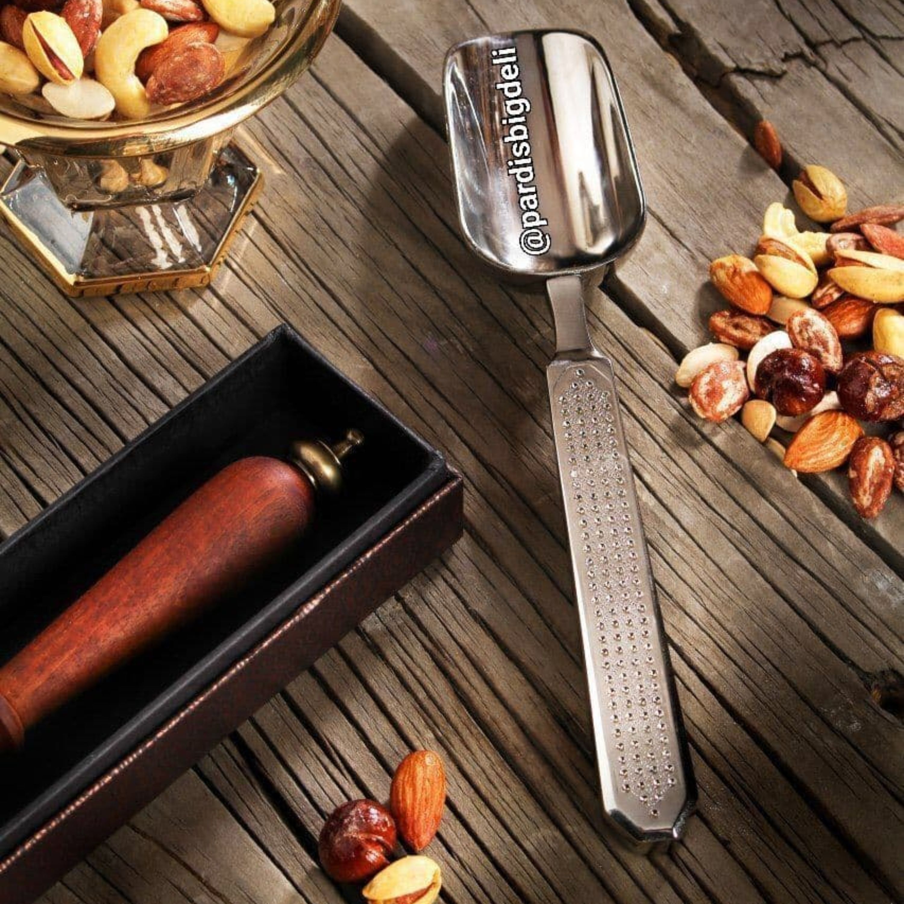 قاشق آجیل دسته فولادی سیلور رنگ برند ریور ساخت ایتالیا