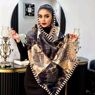 شال مخمل پاییزه طرح سلطنتی