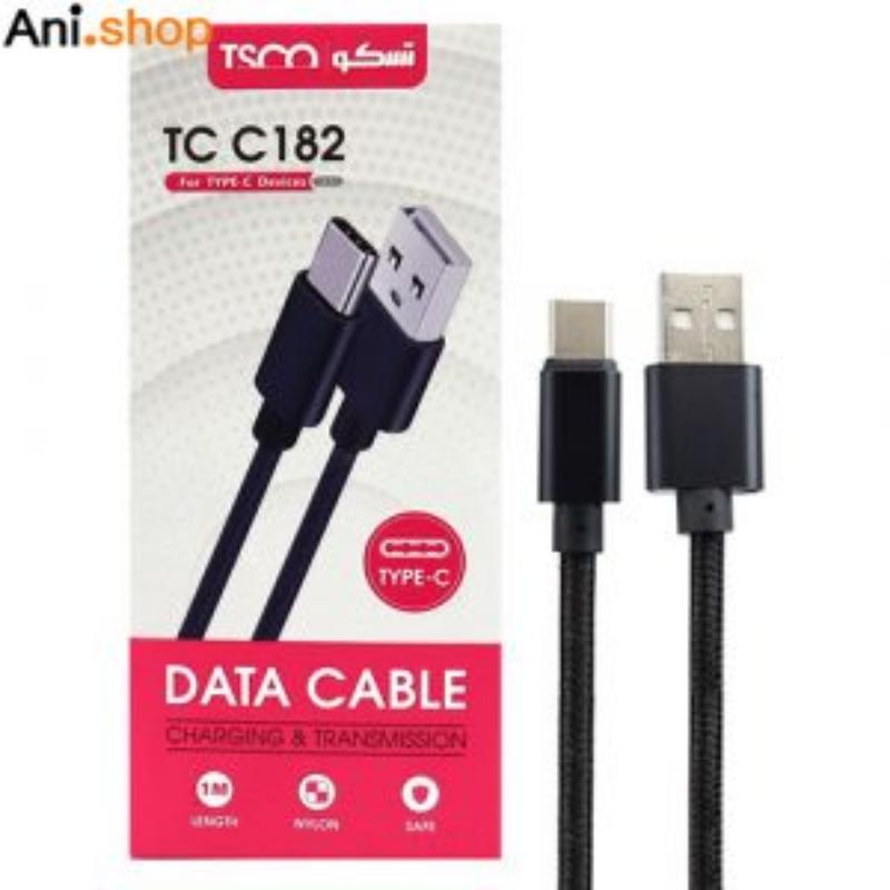 کابل تبدیل USB به USB-C تسکو مدل TCC182 طول 1 متر