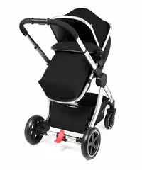 کالسکه کریکات شو مادرکر با قابلیت صندلی 2 طرفه و خواب رو به مادر با ساک لوازم و گرم کن پای کالسکه رنگ مشکی    mothercare  baby stroller