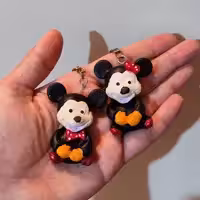 جا سوییچی میکی موس دوتایی ساخته شده از خمیر پلیمری آرتینا