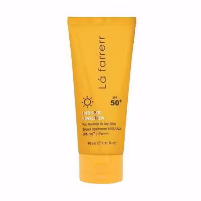 کرم ضد آفتاب و ضد لک SPF50 لافارر مناسب پوست های خشک و معمولی حجم 40 میلی لیتر - بی رنگ