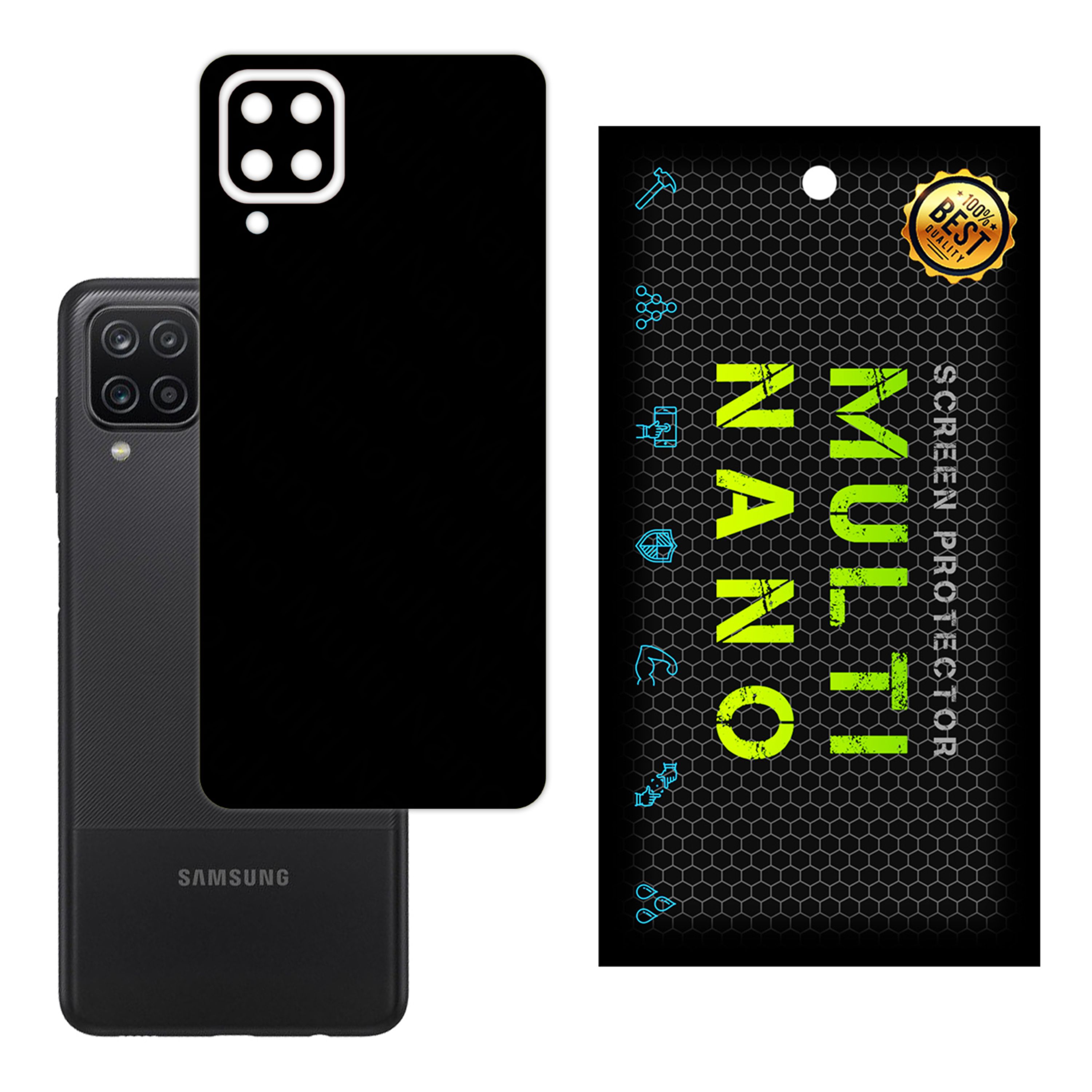 برچسب پوششی MultiNano مدل X-F1M-Black برای پشت  مویایل سامسونگ F12 