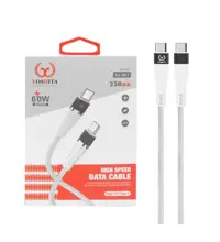 کابل شارژ فست پاوربانک یوشیتا Type-C To Type-C مدل YC-027