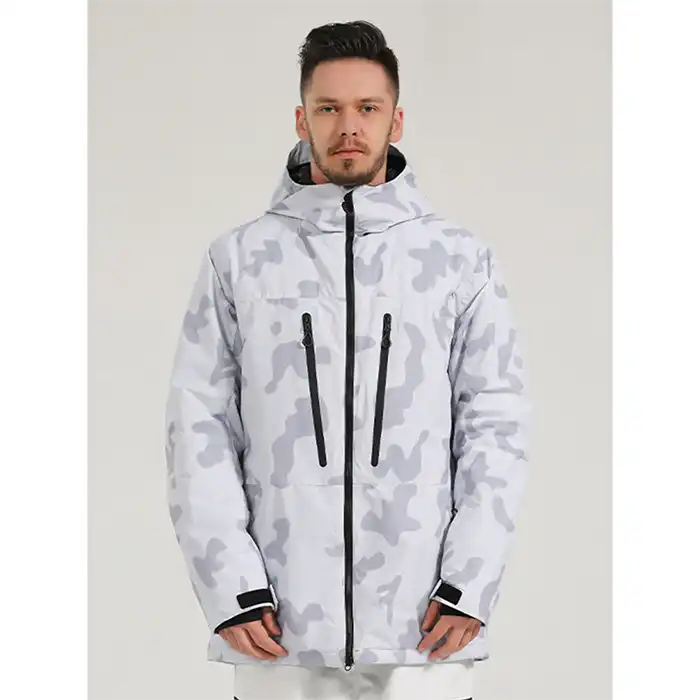کاپشن اسکی مردانه GSOU SNOW GS2176 WHITE