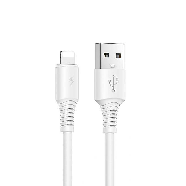 کابل تبدیل USB به لایتنینگ بروفون مدل BX47 طول 1 متر