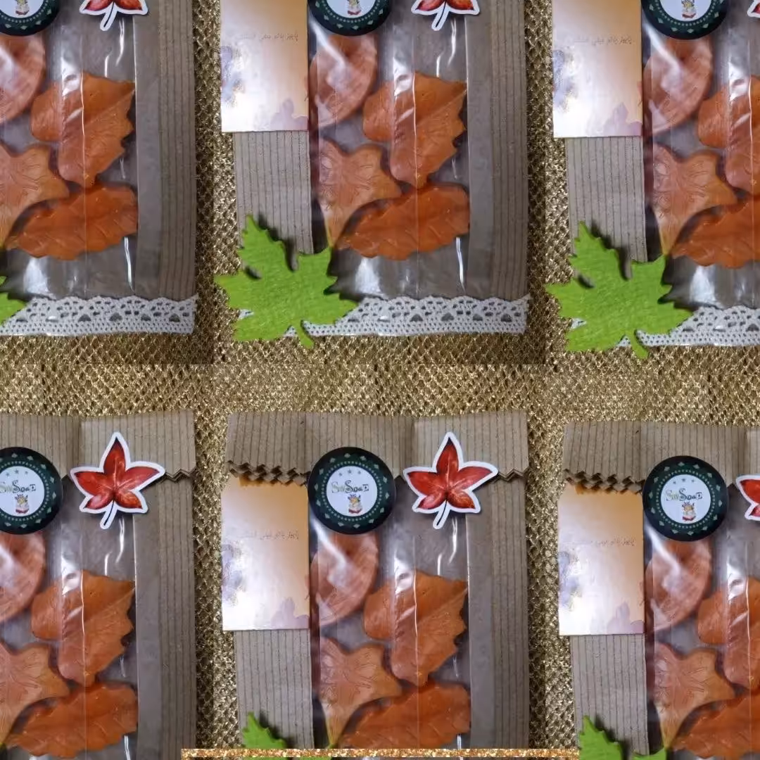 صابون های کوچک طرح برگ  پاییز معطر و جذاب 5 عددی