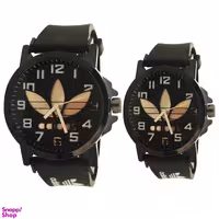 ست ساعت مچی عقربه ای زنانه و مردانه طرح آدیداس مدل B1