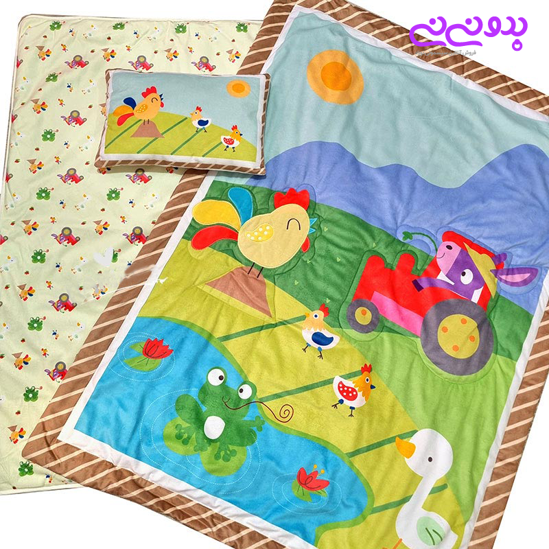 سرویس خواب سه تکه طرح مزرعه بیبی فورلایف Baby4life | سیسمونی بدو نی نی