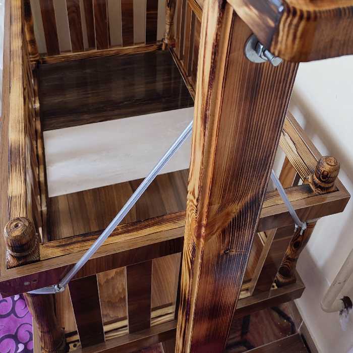 گهواره نوزادی 2 تکه از جنس نراد و ام دی اف 