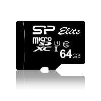 مموری میکرو اس دی سیلیکون پاور بدون خشاب SD مدل UHS-1 Class10, Elite ظرفیت 64GBSilicon Power 64GB Microsdhc UHS-1 Class10, Elite