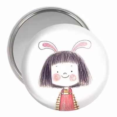 آینه جیبی خندالو مدل دخترونه کد 6091