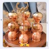 ادویه پاش و نمک پاش مسی - مدل الماس تراش  - نانو شده - برند رایا مس زنجان