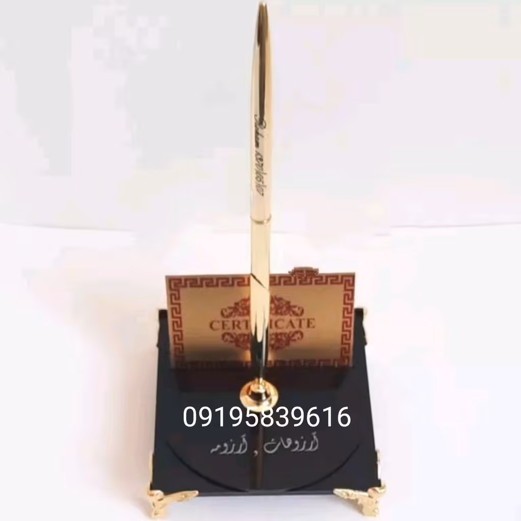 خودکار طلا  پایه فرشته با حک اسم و شناسنامه 