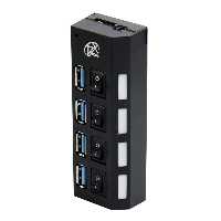 هاب 4 پورت USB3.0 کلید دار مدل X4Tech X401X4Tech X401 4Port USB3.0 Hub