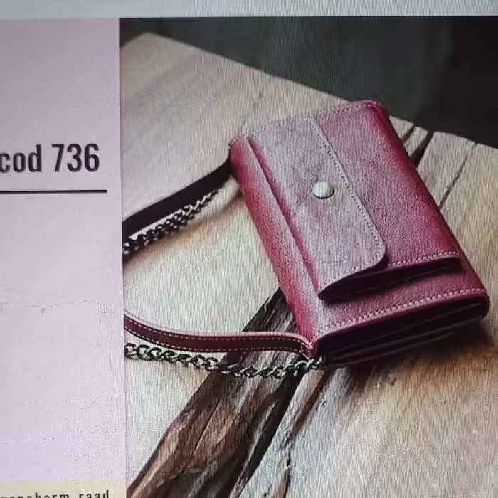 کیف دستی و دوشی چرم طبیعی و دست دوز زنانه