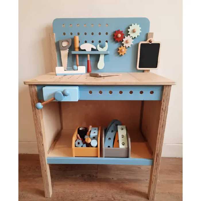 اسباب بازی میز ابزار چوبی کد 6108005