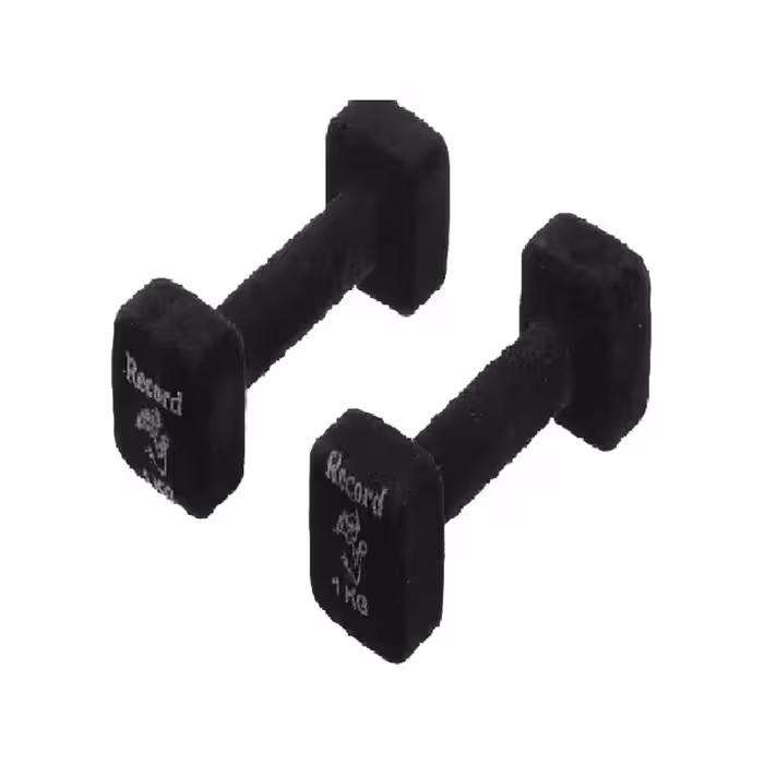 دمبل ایروبیک مخمل 1 کیلوگرمی رکورد بسته دو عددی