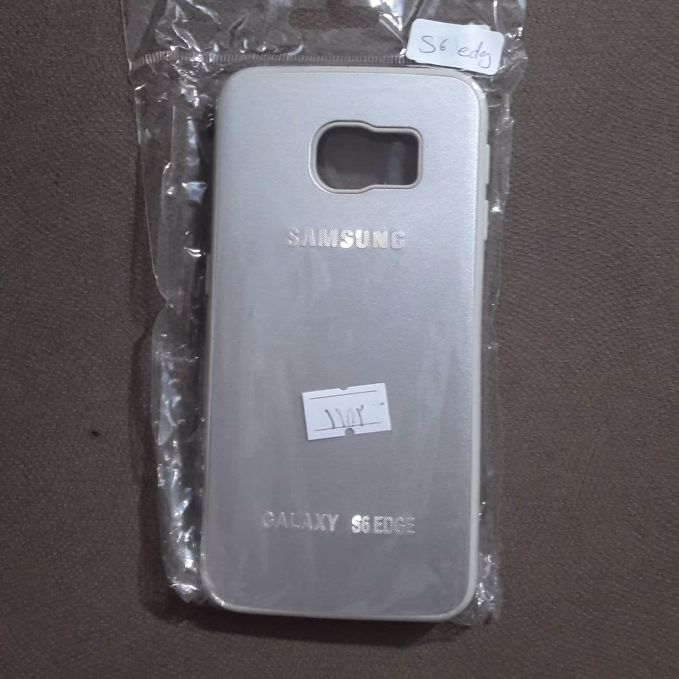 قاب دور ژله ای نقره ای سامسونگ S6edge