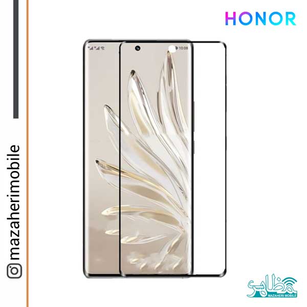 گلس محافظ صفحه نمایش آنر honor 70 فول چسب شیشه ایی - فروشگاه موبایل مظاهری