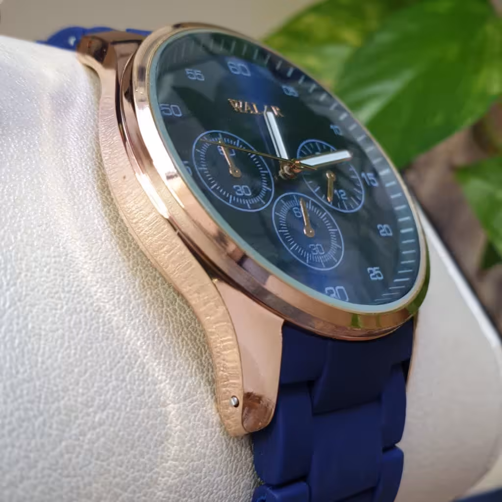 ساعت مچی مردانه والار آبی رنگ WALAR 