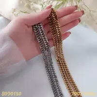 گردنبند کارتیر اسپورتی. مدل کارتیر. استیل. رنگ ثابت.نقره ای.56.