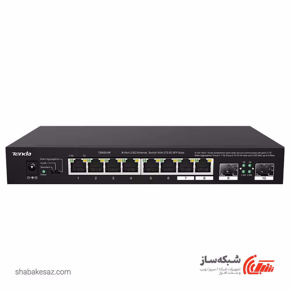 قیمت و خرید سوئیچ شبکه تندا Tenda TEM2010F - شبکه ساز