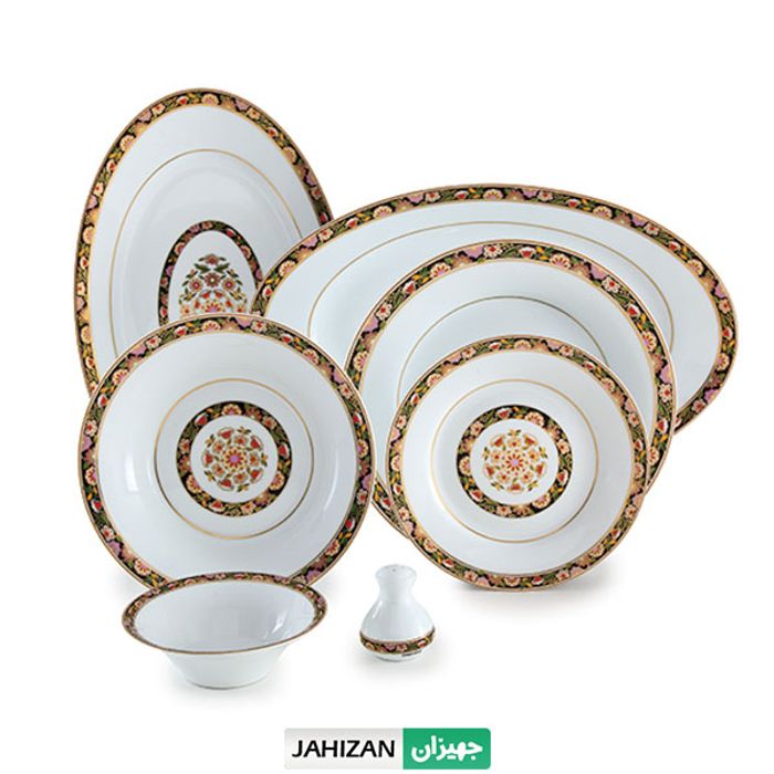 سرویس چینی زرین 35پارچه گلدن گاردن سری شهرزاد